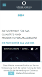 Mobile Screenshot of boehme-weihs.de